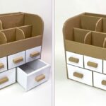 Papírové součástky z kartonu: geniální řešení pro organizer