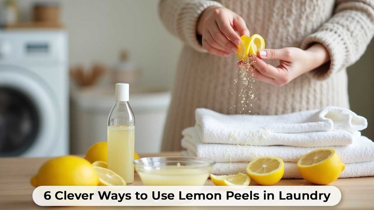Citronová kůra v pračce: trik, který účinně odstraňuje zápachy