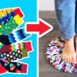 Staré ponožky jako savé podložky: geniální řešení pro kapající květináče